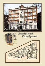 Lincoln Park Manor, Chicago Apartments by Geo E. Miller - Art Print - £17.57 GBP+