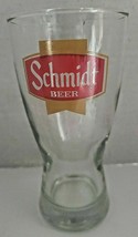 Vintage 1970&#39;s Schmidt Yellow Ribbon Barware Glass 10 oz. Pilsner U201 - £15.94 GBP