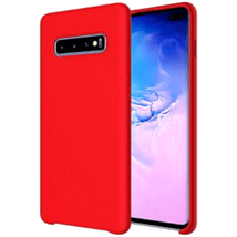 For Samsung S10 Liquid Silicone Gel Rubber Shockproof Case RED - £4.62 GBP