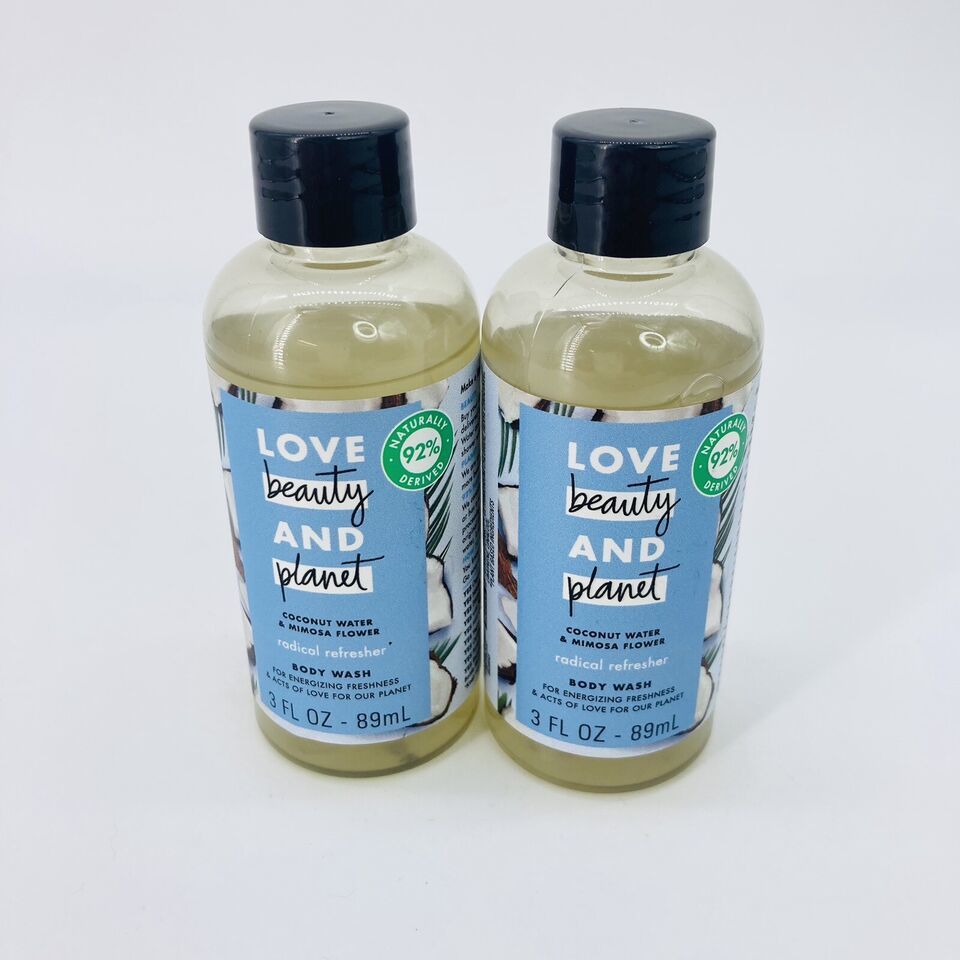 Love beauty And planet COCONUT WATER &amp; MIMOSA FLOWER Body Wash Mini • Lo... - $4.97