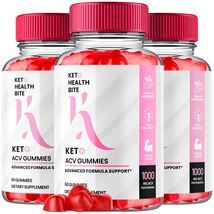 3 Pack Keto Health Bite Keto ACV Gummies Maximum Strength Vitamin Formula - £63.19 GBP