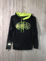 Batman Size Large Hoodie Pullover by TM &amp; DC Comics Black Neon Green Men’s Small - £15.73 GBP