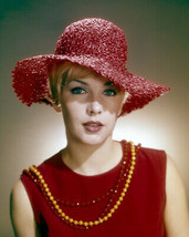 Stella Stevens Studio Portrait In Sun Hat red dress 8x10 Photo - £7.79 GBP