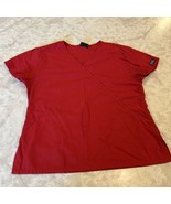 Cherokee Workwear Scrub Top Red - $18.92 CAD