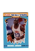 Rare: 1990-91 Fleer 90 All-Stars Michael Jordan #5, Chicago Bulls, HOF - £5.36 GBP