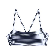 Xhilaration Juniors Cool Cabana Bralette Bikini Top Blue White Stripe XS L D/DD - £9.18 GBP