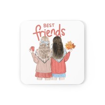 best friends and coffee girlfriends Cork Back Coaster - £7.12 GBP+