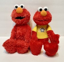 Hasbro Elmo Lets Imagine Working and Gund Elmo Plush 14 Inches Lot 2 - $19.53