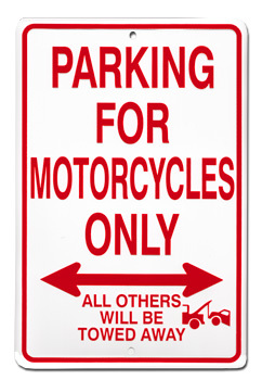 Primary image for Motorcycles Parking Sign