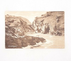 RPPC King Arthur&#39;s Castle Tintagel By Sea Cornwall Postcard Posted - £9.94 GBP
