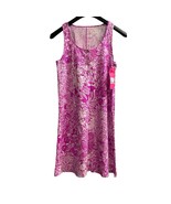 Lilly Pulitzer Lela Henley Tank Dress S Wild Fuchsia Swipe Right Vacatio... - $69.16 CAD
