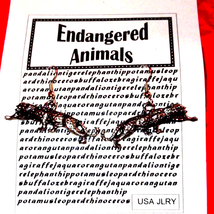 Vintage endangered animals earrings~cheetah - £16.37 GBP