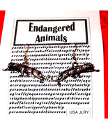 Vintage endangered animals earrings~cheetah - £16.31 GBP