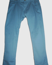 Massimo Dutti  Laght Blue Gray Men&#39;s Cotton Jeans Pants Italy Size US 40 - £57.68 GBP
