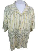 Jamaica Jaxx Men vtg Hawaiian camp shirt XXL pit to pit 27 luau tropical bamboo - £19.56 GBP