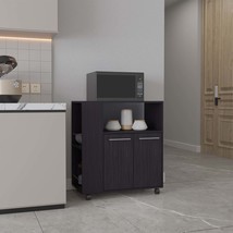 Kitchen Cart: 2 Doors, 3 Shelves, 4 Wheels - $3,731.55 MXN