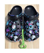 NEW Disney Crocs Mens 9 Womens 11 Black The Haunted Mansion Parks Sandal... - £32.71 GBP