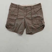 Mossimo Lowest Rise Shorts Women&#39;s Size 9 Brown Cotton Casual Walking Shorts - £7.65 GBP