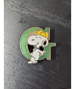 Snoopy Peanuts Alphabet Initial Letter G Enamel Cloisonne Collectible Pi... - $25.48