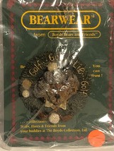 Boyds Bears Resin Arnold Chip N&#39; Putt Pin Teddy Bear Golf Ball Club 26121. Nos - £3.82 GBP