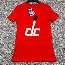 Washinton Wizards Shirt Youth Large 14 Red Adidas Short Sleeve Cotton New - €10,51 EUR