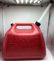 NEW Vintage Gott 5 Gallon Red Plastic Pre Ban Vented Gas Can USA Free Sh... - $73.99