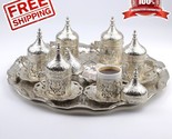 27 Ct Coffee Serving Cup Saucer Gift Set Ottoman Turkish Arabic Greek Si... - $98.01