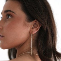 Natural Pearl Earrings Gold Filled Earrings  Handmade Tassel Jewelry Oor... - $51.59
