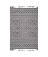 4x6 Grey/White Geometric Area Rug Indoor/Outdoor - $70.99