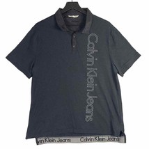 Calvin Klein Jeans Polo Shirt Men&#39;s XL Gray Classic Casual Fashion Cotto... - $23.76