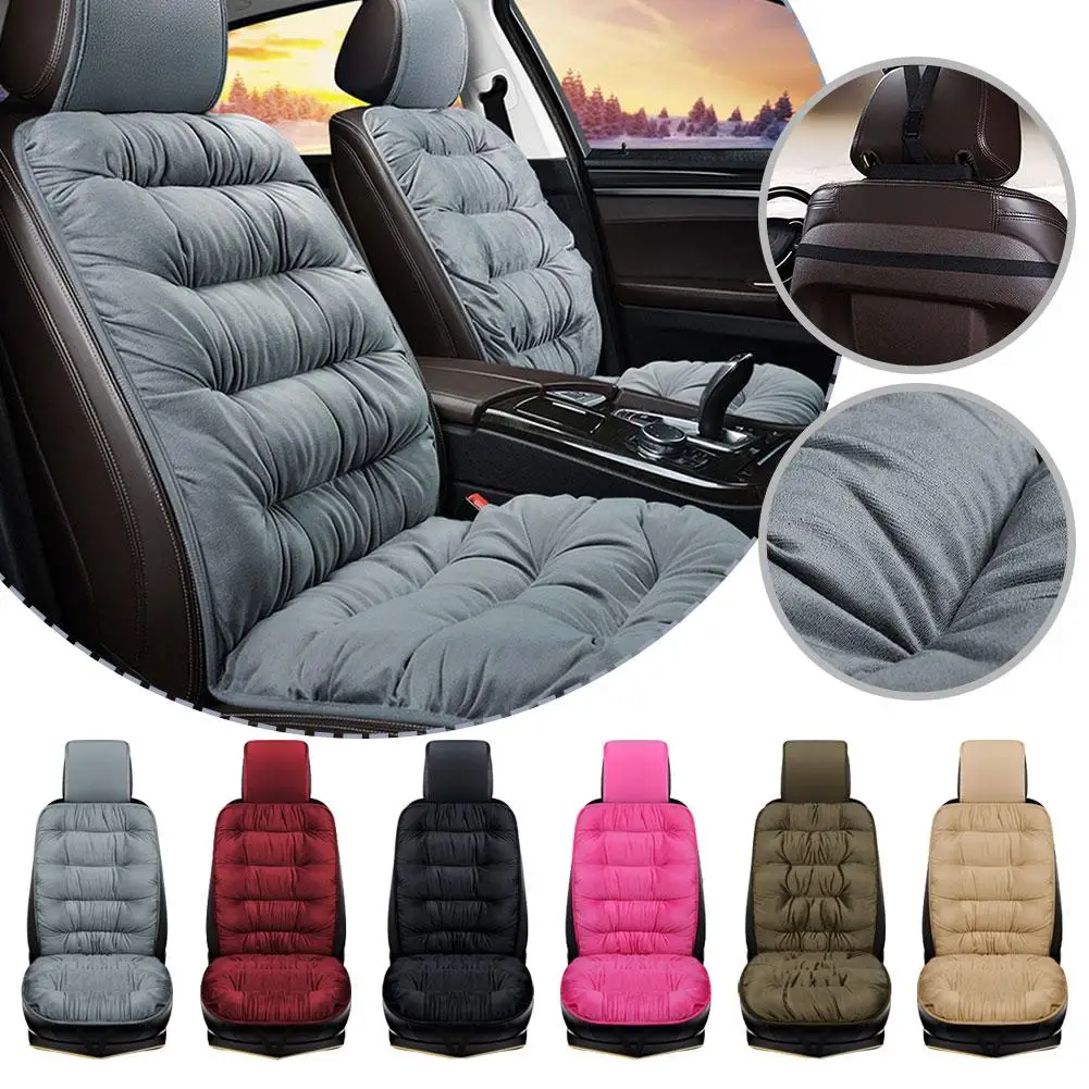 New Car Winter Seat Cushion Warm Soft Cushion Car Front Fleece Liner Cushion - £18.61 GBP+