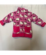 Western Chief Hello Kitty Pink Rain Jacket Girls 3T Hooded Waterproof Coat - $36.91 CAD