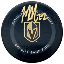 Michael Amadio Autographed Vegas Golden Knights Official Game Hockey Puck Signed - £56.58 GBP