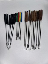 Lot Of 20 Vintage Fondue Skewers Forks MCM Sets Of 6,4 and 10 M-4 - $25.85
