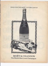 80&#39;s Moet &amp; Chandon Print Ad Vintage Champagne 8.5&quot; x 11&quot; - £14.42 GBP