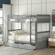 Teddy Fleece Queen Upholstered Platform Bed with Drawer, Gray Storage - $158.99