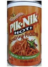 Pik-nik Hot Shoestring Potatoes 1.5 Oz Pack Of  8 Bundle. Summer Favorite. - £26.00 GBP