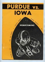 Purdue Boilermakers v Iowa Hawkeyes Big Ten Football Program 1963 - $47.52