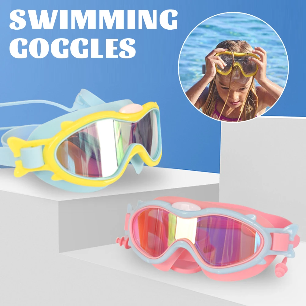 Kids Swimming Goggles With Wide-Vision Anti-Fog UV Protection Swim Eyewears For - £13.84 GBP+