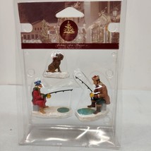 2002 Lemax Village Collection Figurines  Fishing For Supper Enchanted Fo... - £14.38 GBP