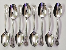 8 WM Rogers Magnolia Inspiration 6&quot; Spoons Extra Plate Original Rogers Silver - £34.40 GBP