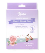 Yafa Softening Hand Mask Set - 3 Pairs Hydrates, Restores &amp; Soothes Dry ... - $241.91 MXN