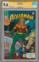 1991 Cgc Ss 9.6 Aquaman #1 Signed Kevin Maguire Cover Art Dc Comics / Jla - £100.84 GBP