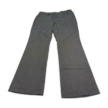 Worthington Dress Pants Women&#39;s 12 Gray Polka Dot Modern Fit Mid-Rise Wide-Leg - £17.43 GBP
