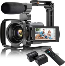 4K Video Camera Camcorder with Microphone, VAFOTON 48MP Vlogging Camera for - £125.75 GBP