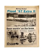 1987 Kennebec Flood Newspaper Morning Sentinel Maine 87 Flood Extra 2 Al... - $54.66 CAD