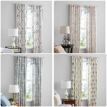 Mainstays Southport Light Filtering Rod Pocket Curtain Panel Pair 40&quot; x 84&quot; Each - £17.68 GBP