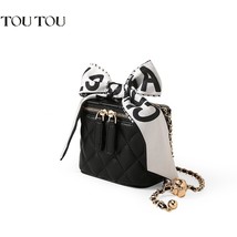 TOUTOU Cute Mini Quilte Bag for Women Elegant and Trendy Crossbody Bags With Sil - £52.70 GBP