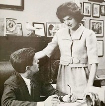 1965 President John F Kennedy In Office With Wife Jacqueline Post Magazi... - $13.50