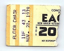 The Eagles Concierto Ticket Stub Noviembre 20 1979 Nuevo Haven Connecticut - £38.26 GBP